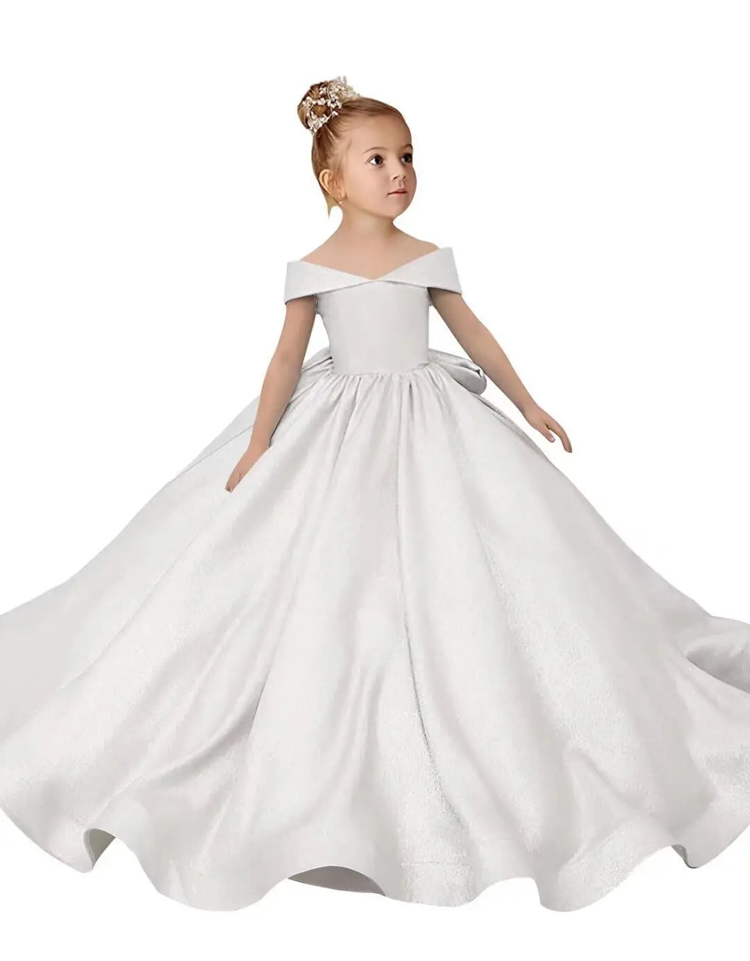 Princess Cotton Flower Girl Dress