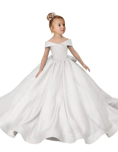 Princess Cotton Flower Girl Dress