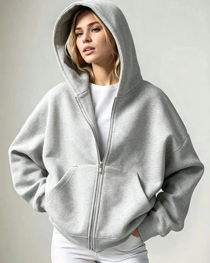 Full-Zip Pocket Hoodie