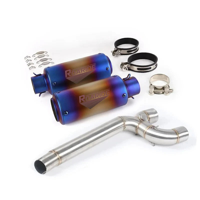 Yamaha FZ6/FZ6N/FZ6S 51mm Exhaust Middle Pipe Pair