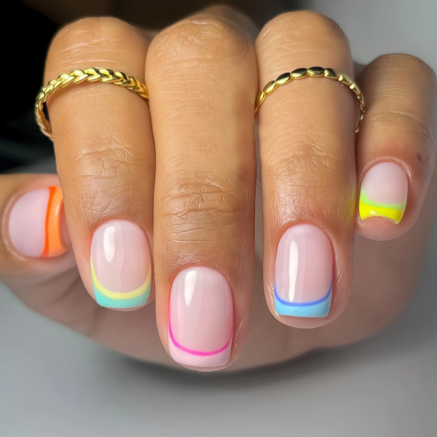French Resin Press-On Nails