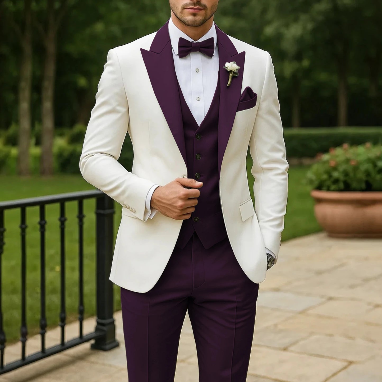 Formal Groom Groomsman Wedding Suit