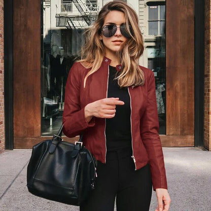 PU Leather Bike Jacket