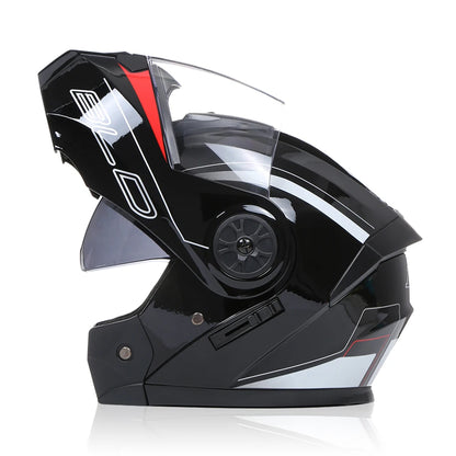 BLD Dual-Lens Flip-Up Modular Helmet