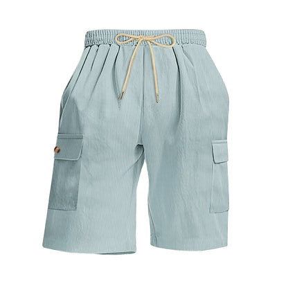Corduroy Multi-Pocket Cargo Shorts