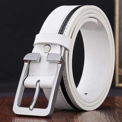 Men’s leather pin belt