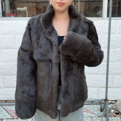 Rabbit Fur Bolero Jacket