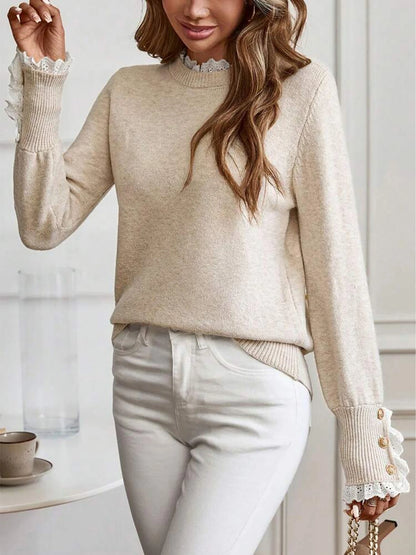 Round Neck Knit Sweater