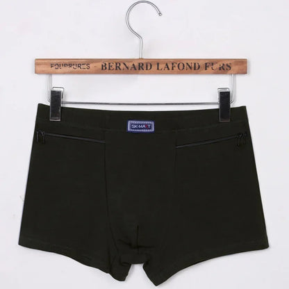 Cotton Zipper Boxers