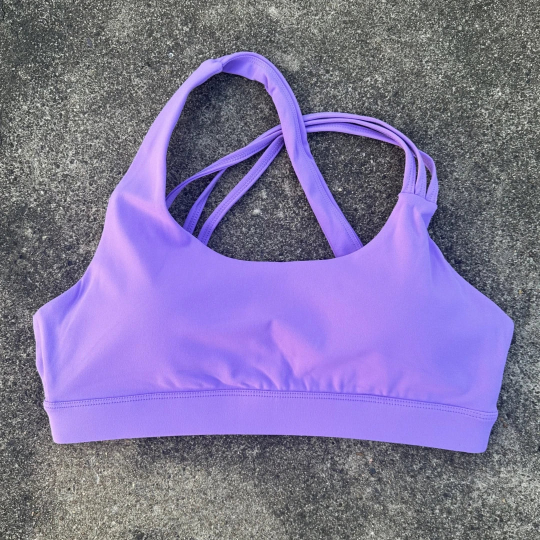 Solid Color Cross Back Fitness