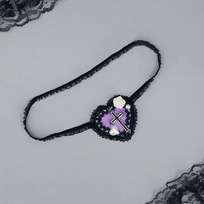 Gothic Lolita Heart Eye Mask