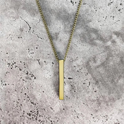 Metal Square Stainless Rectangular Pendant Party