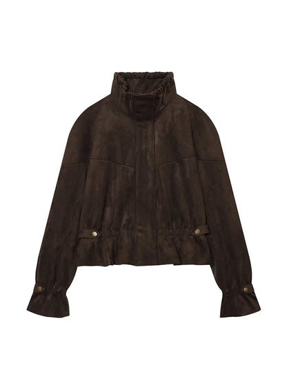 Solid Zip-Up Jacket