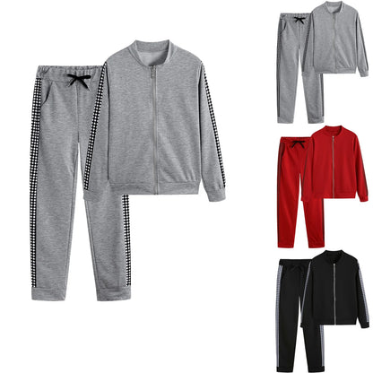 Women Two-Piece Zipper Tracksuit Set