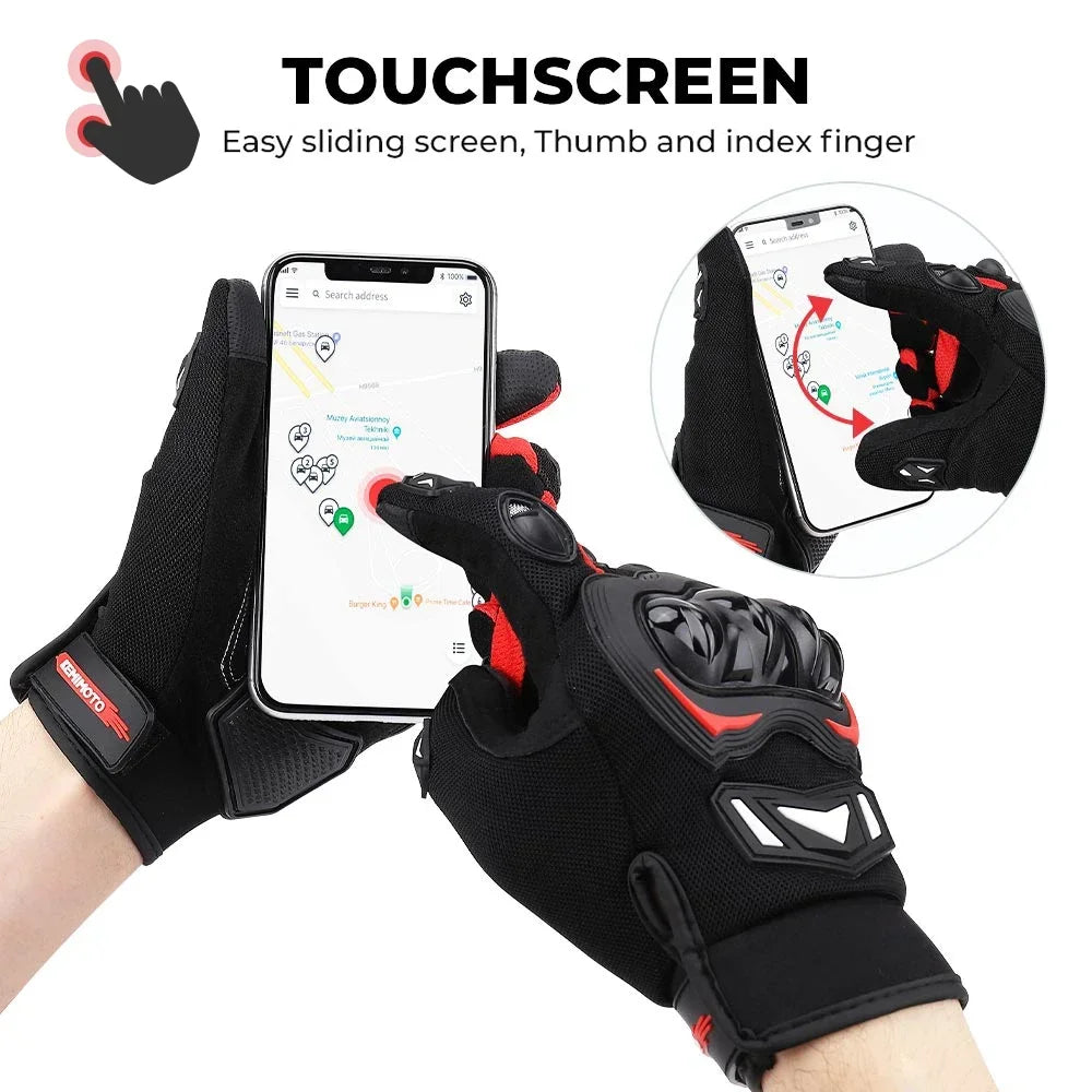 Kemimoto Knuckle Touchscreen Gloves