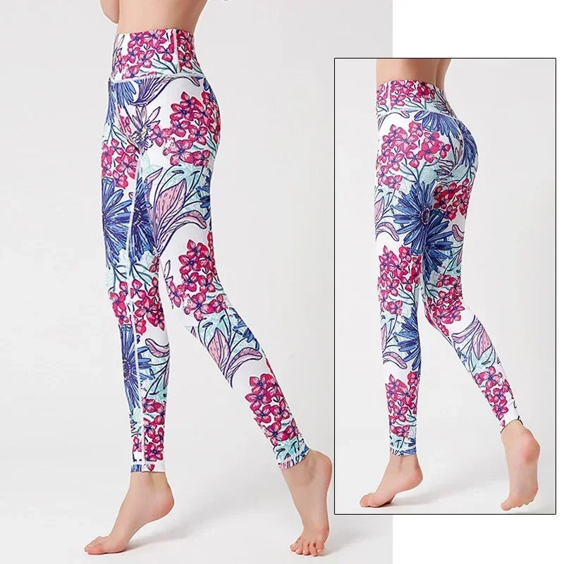 Cloud Hide Floral Push-Up Leggings