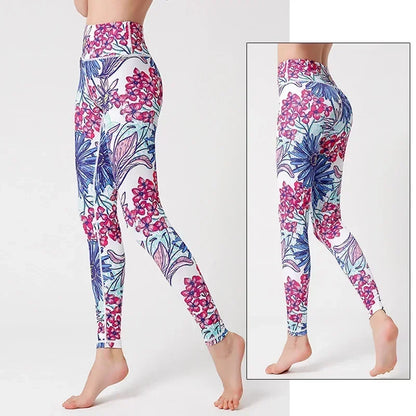 Cloud Hide Floral Push-Up Leggings