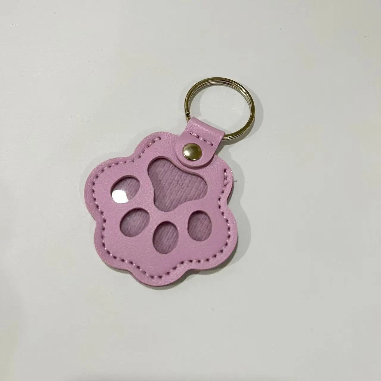 Dog Hair Collector Keychain Leather