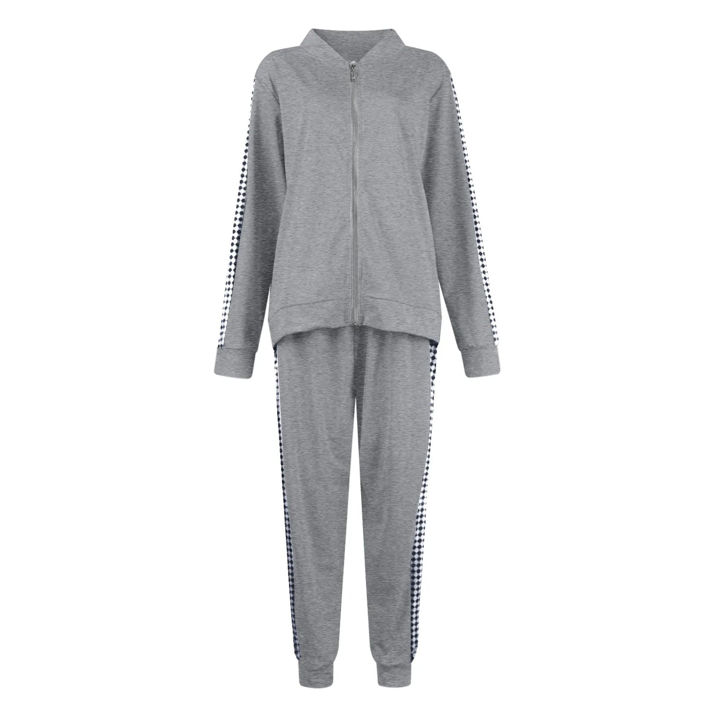 Women Two-Piece Zipper Tracksuit Set