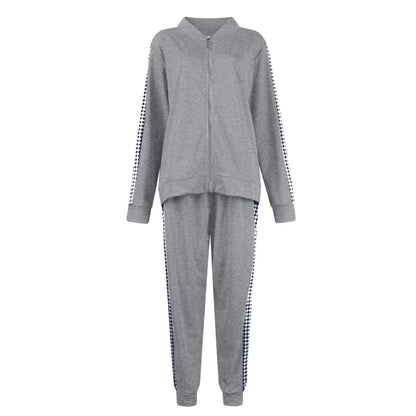 Women Two-Piece Zipper Tracksuit Set