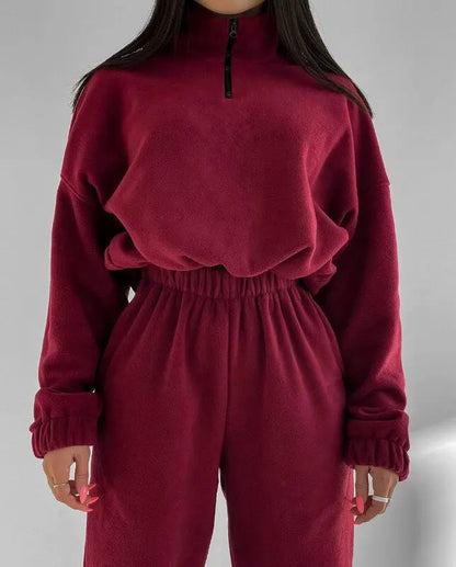 Women Two-Piece Hooded Sportswear Set