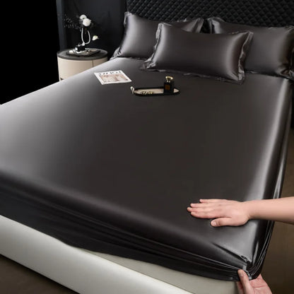 3-Piece Luxury Mulberry Silk Bed Sheet Set
