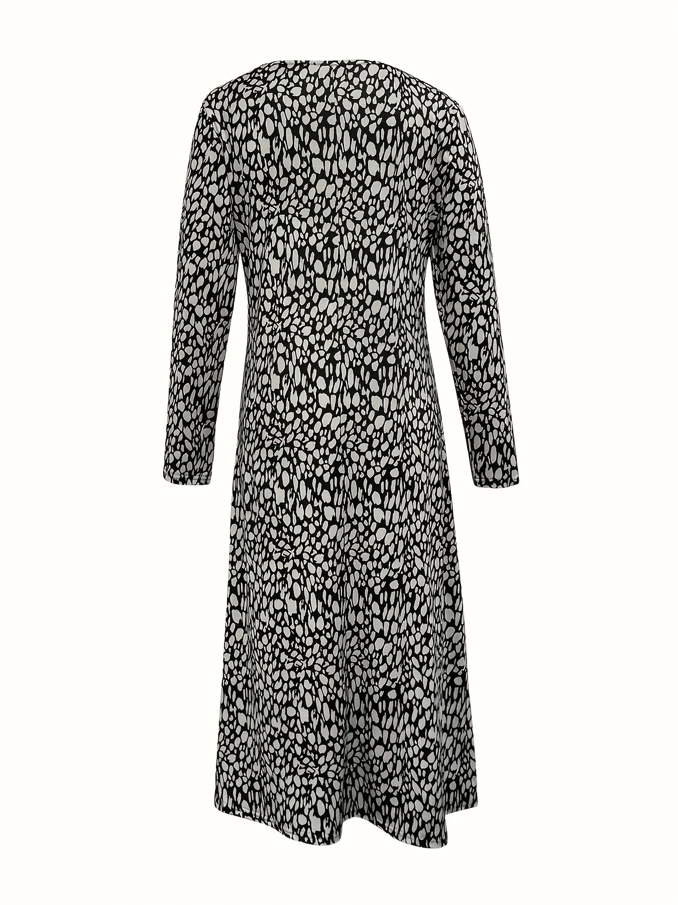 Printed Plus-Size Dress