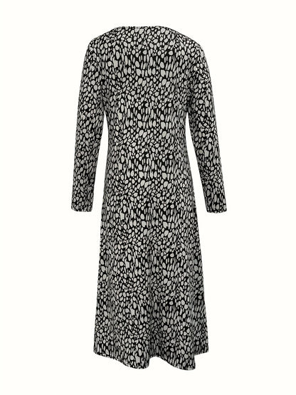 Printed Plus-Size Dress