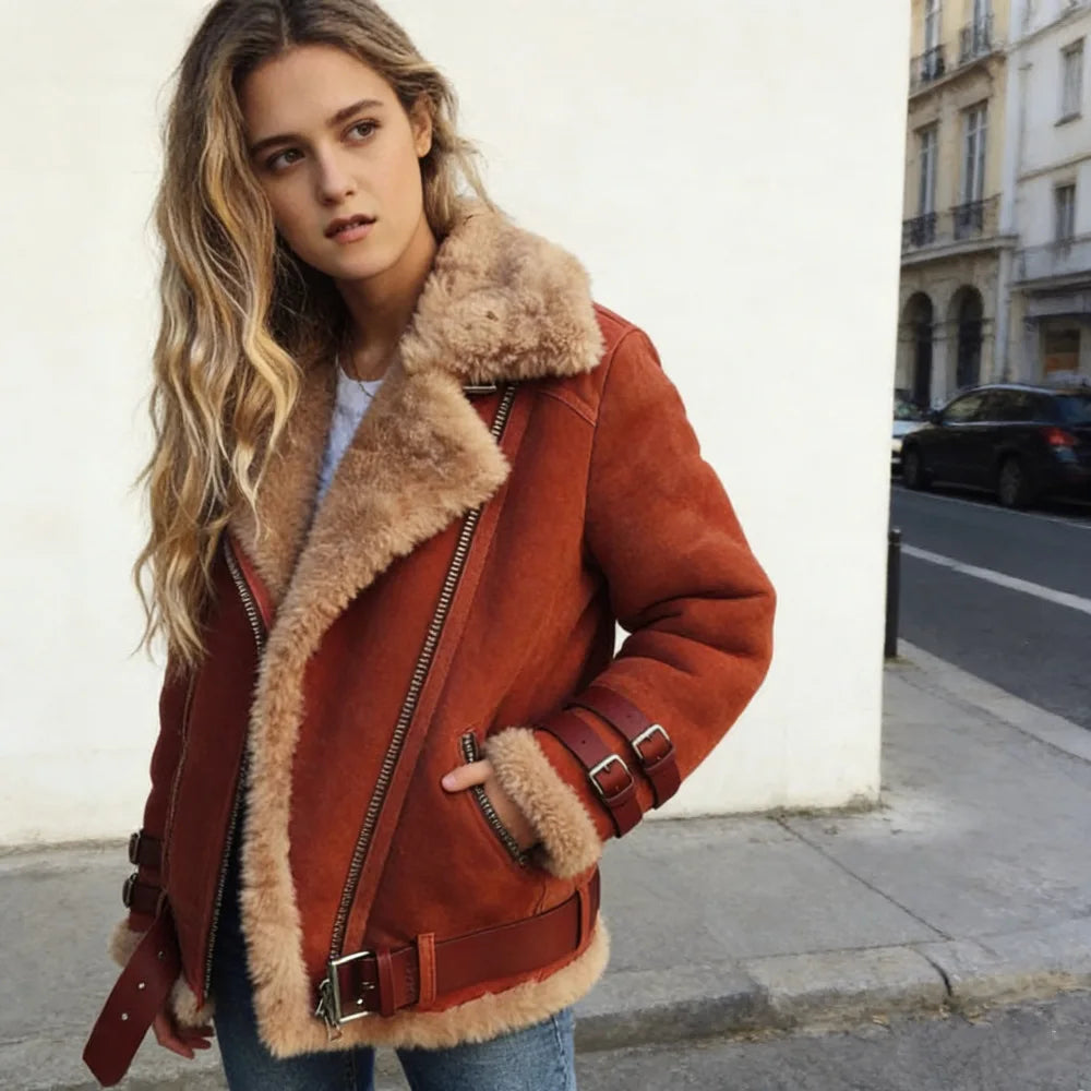 Suede Motorcycle Jacket