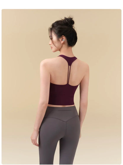 Cutout Back Ruched Tank