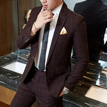 Blazer Pants Business Slim Suit