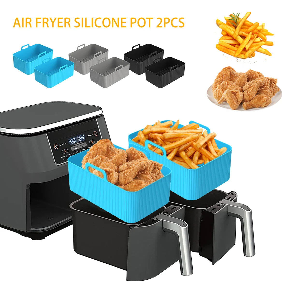Silicone Fryer Accessories Air Pot