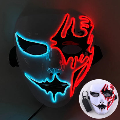 Glowing EL Wire Party Mask