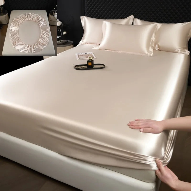 3-Piece Luxury Mulberry Silk Bed Sheet Set