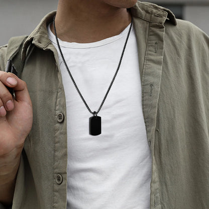 Metal Geometric Stainless Dogtags Pendant Party