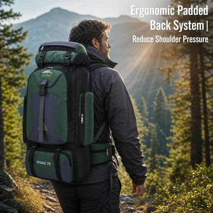 70L Waterproof Trekking Backpack