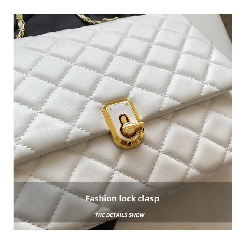 Diamond Pattern Shoulder Bag