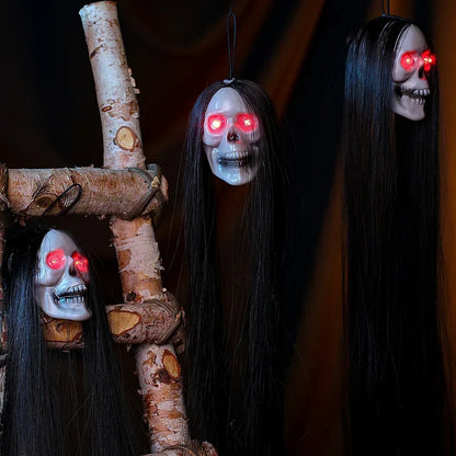 Hanging Ghost Skull Decoration