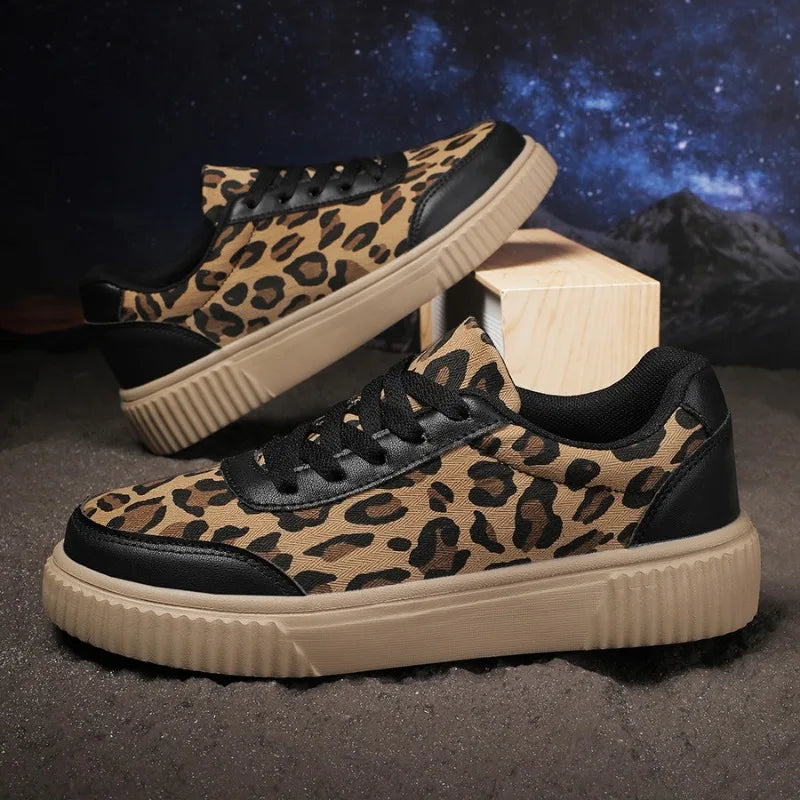 Women's Leopard Print Casual Sneakers
