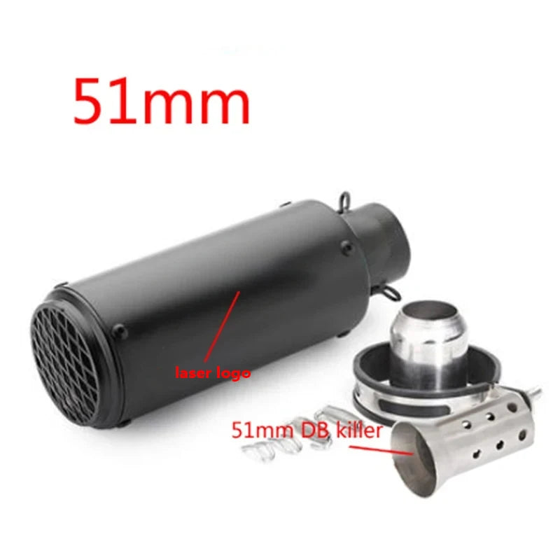 Universal 51/60mm Carbon Fiber Exhaust Muffler DB Killer