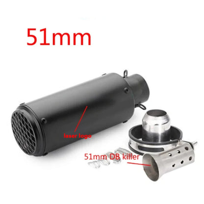 Universal 51/60mm Carbon Fiber Exhaust Muffler DB Killer