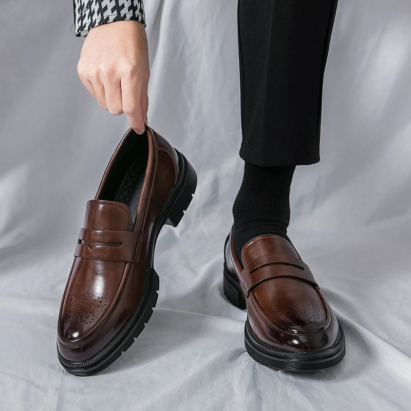 Breathable Leather Business Shoes