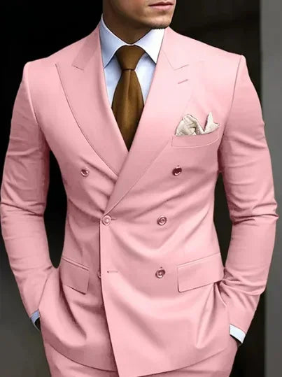High Brown Double Breasted Suit