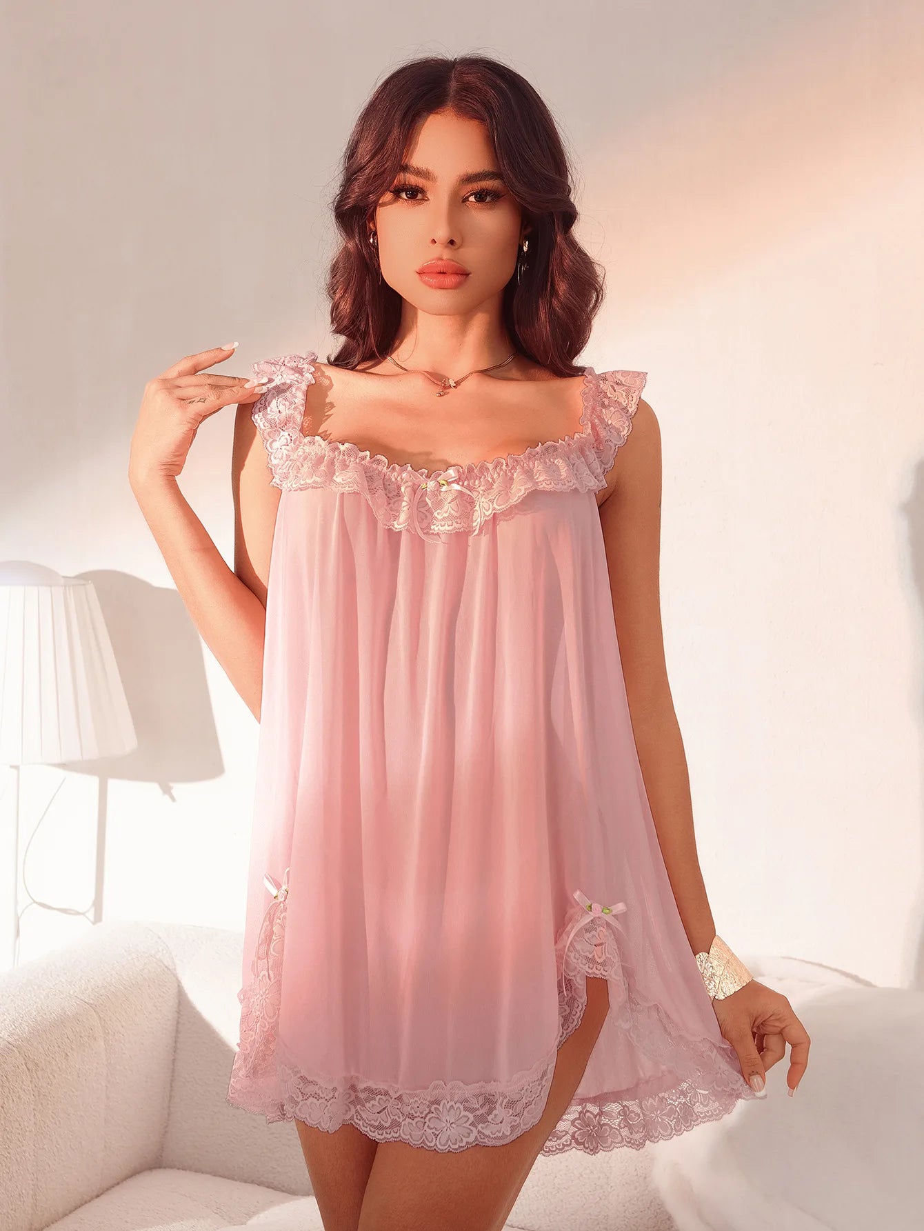 Lace Mini Nightgown