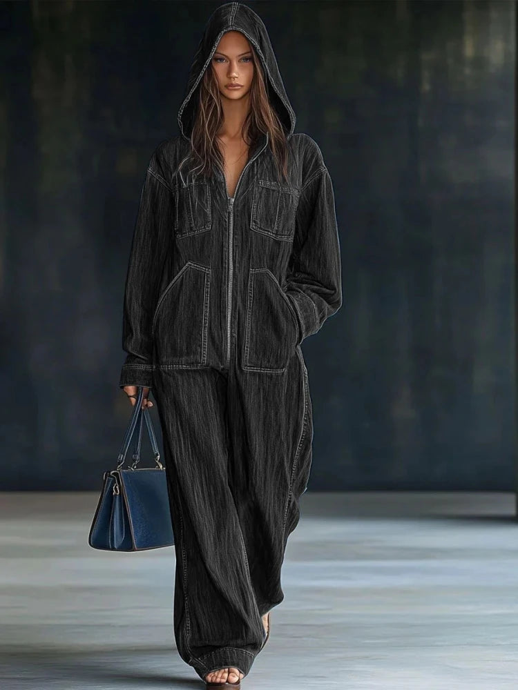 Casual Solid Jumpsuit