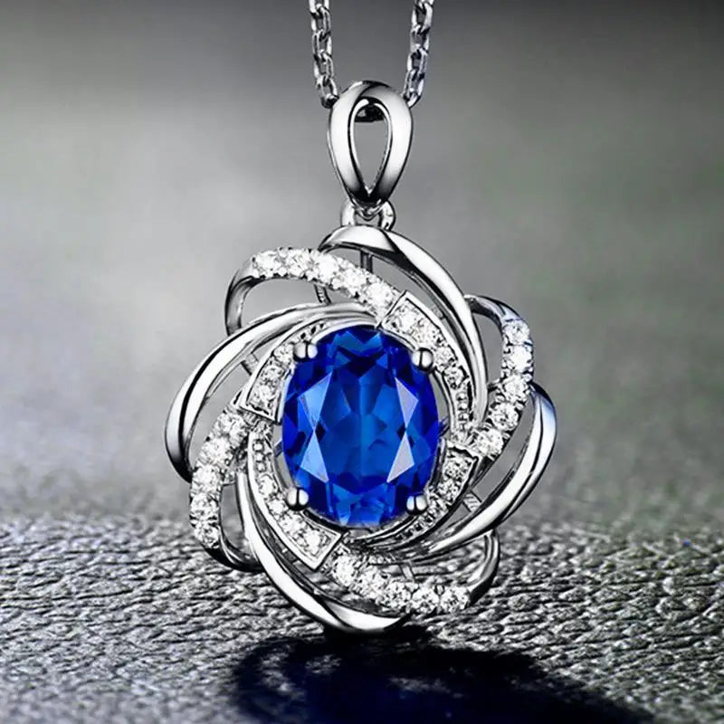 Zircon Flower Necklace