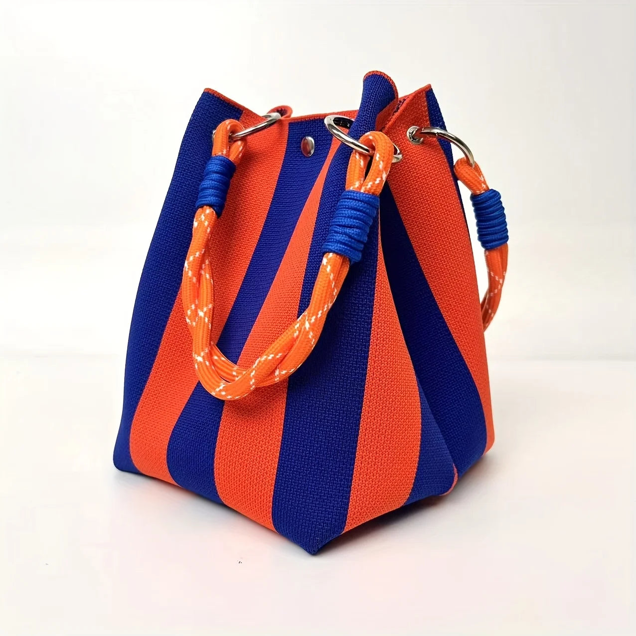 Vintage Floral Knit Handbag
