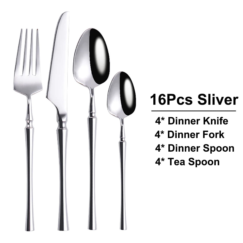 Metal Solid Color Spoon Set