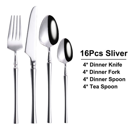 Metal Solid Color Spoon Set