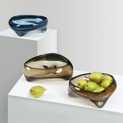 Geometric Glass Display Tray